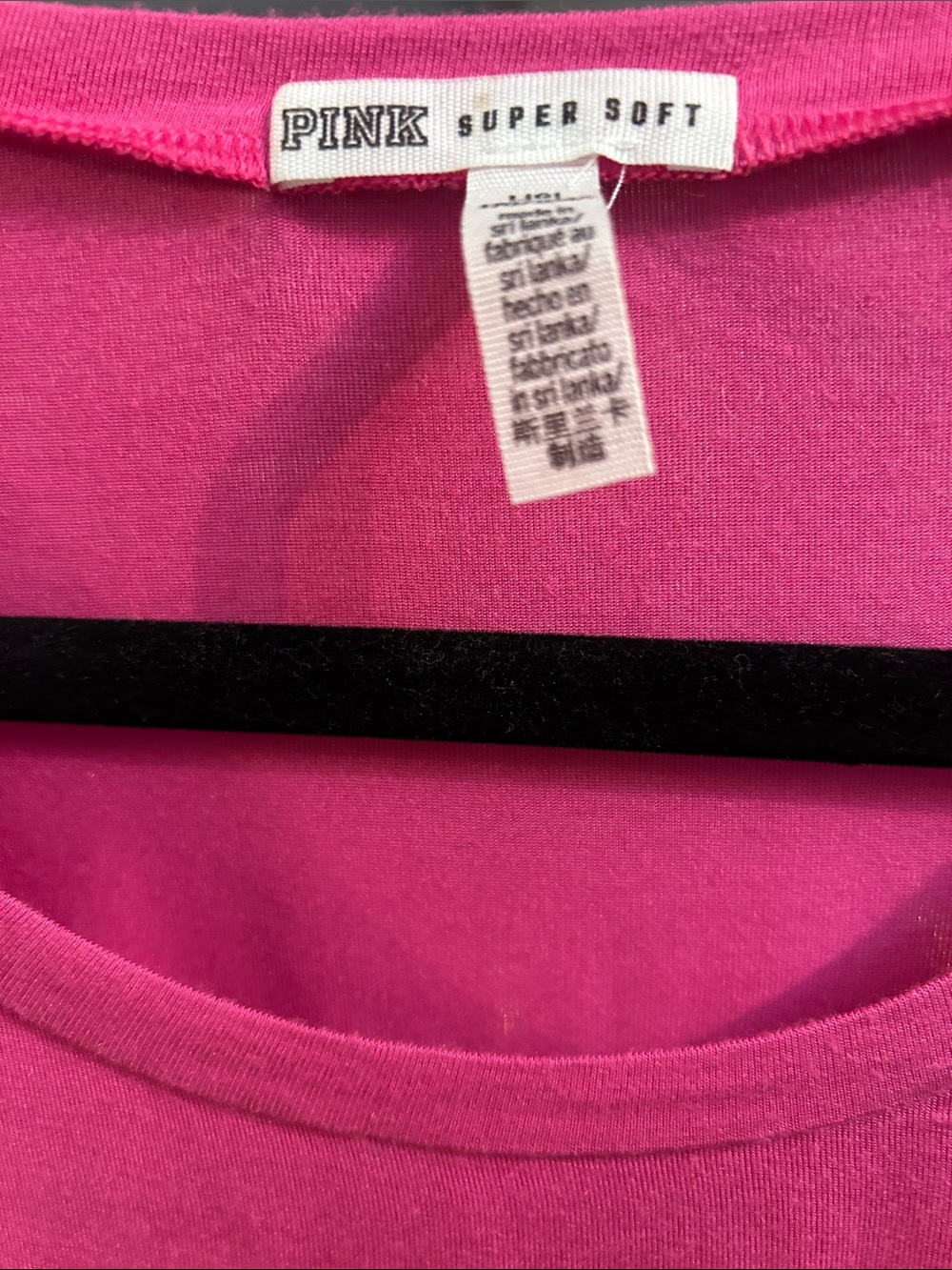 PINK Victoria's Secret Bright Pink Logo Tank Top - Picture 2 of 4